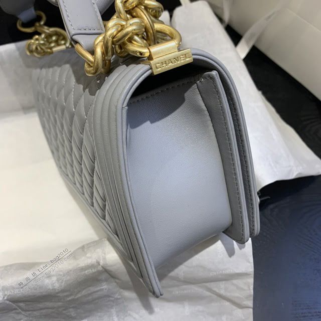 Chanel女包 67086# Chanel2020年新款羊皮包 手提金屬LoGo Chanel鏈條單肩斜挎中號包  djc3989